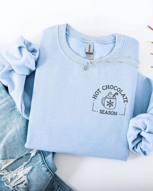 Embroidered Hot Chocolate Season Sweatshirt