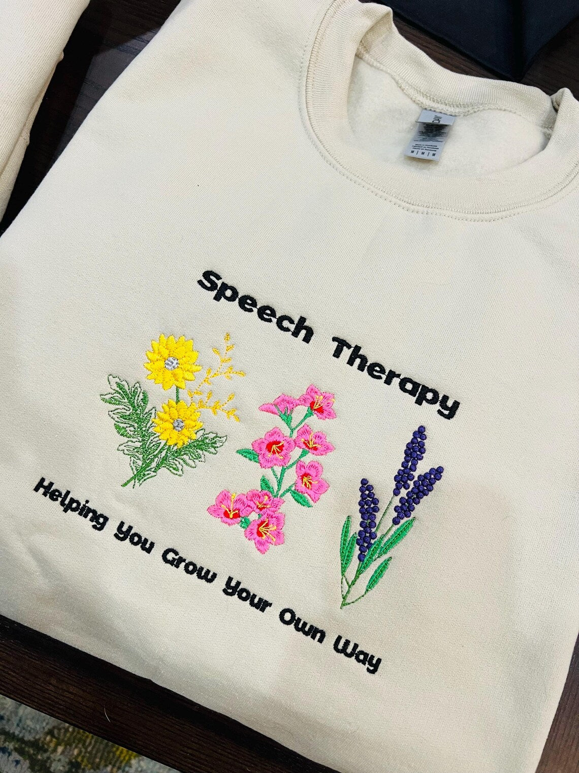 Embroidered Speech Therapy Sweatshirt